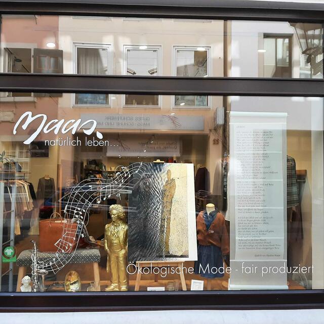 Schaufenster D -
Maas Naturware 
Bonngasse 23 
53111 Bonn | Foto: Bürger für Beethoven e.V.
