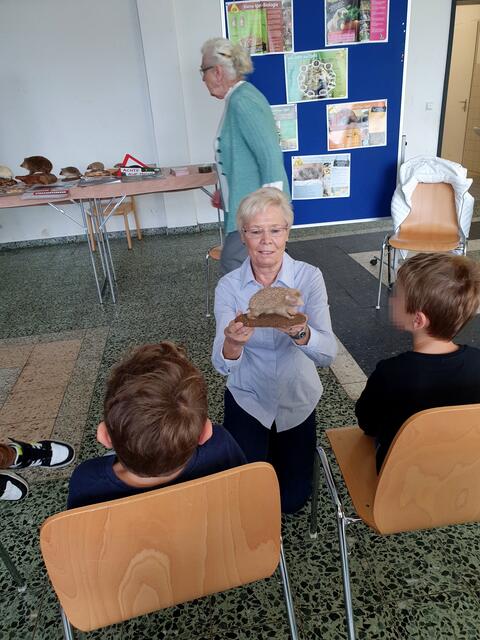 "Das ist ein Albino-Igel, eine Laune der Natur," erklärt Angelika Atorf. | Foto: Renate Könen