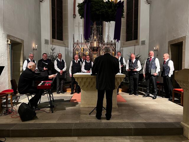 Der MGV bei seinem Vortrag | Foto: Copyright: Wilfried Storb