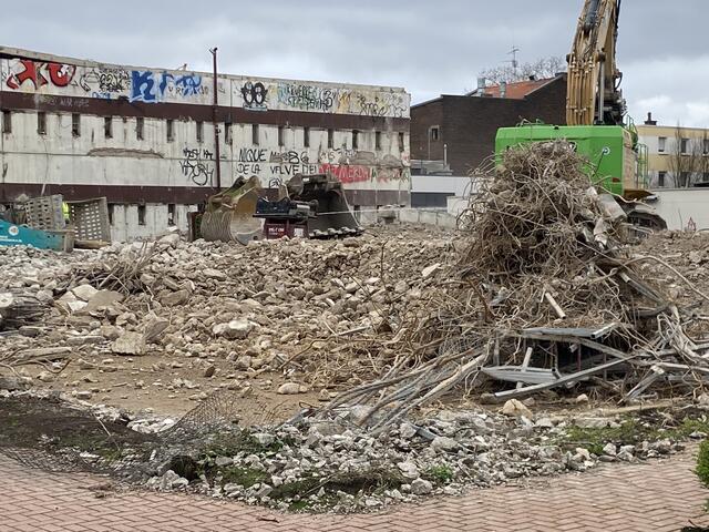 Ein Teil vom Stahlschrott / Moniereisen ist abgefahren 