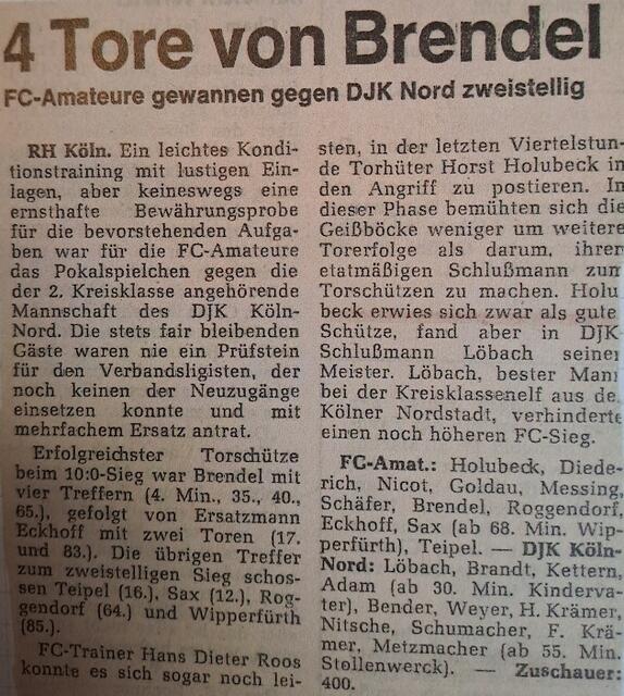 Foto: Fotos von Werner Kilian mit freundlicher Genehmigung der SpVg. Porz, RSV Urbach, Dieter Hennes und Medienmitarbeiter