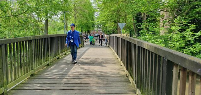 Los geht's an Checkpoint 1. Petra Nova, Kölner Stadt-Anzeiger/Kölnische Rundschau vorne weg | Foto: Heinz Könen