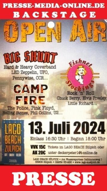 Foto: Alle Fotos by Werner Kilian und mit freundlicher Genehmigung von CAMP FIRE, BIG SHUNT und FISHNET STOCKINGSINTO DEEP
