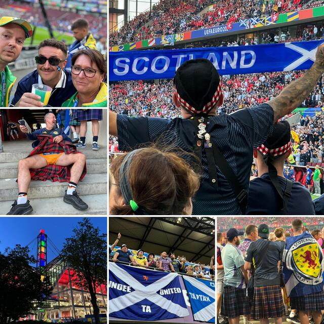 No Scotland - No Party! Alle Schotten dicht, lautete das Motto auf der Nordtribüne im Kölner Stadion. | Foto: Bastian Schlößer