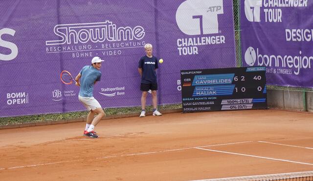 Liam Gravielides überzeugte in seinem ersten Quali-Match. Heute spielt er um einen Platz im Hauptfeld. | Foto: dru