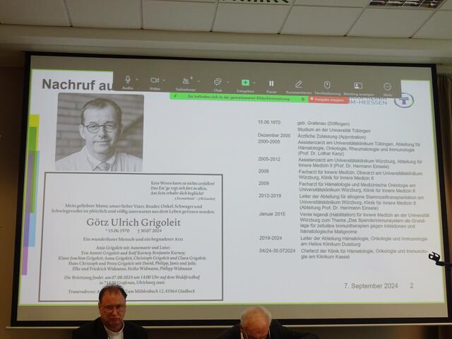 Zum Gedenken an Dr. Ulrich Grigoleit | Foto: Bildrechte: Stefania Herod