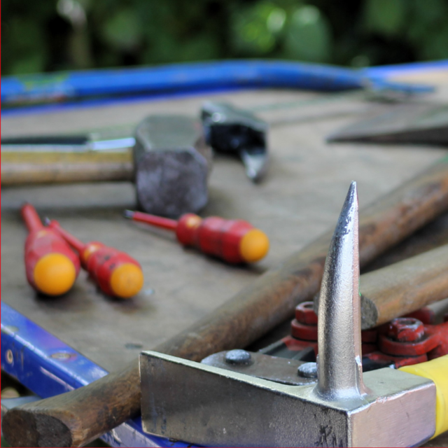 Übersicht über diverse Handwerkzeuge | Foto: D. Fischer