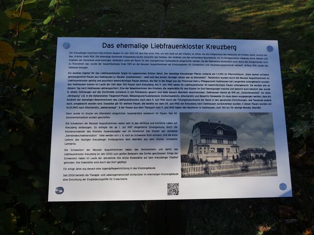 Infotafel neben dem Kloster | Foto: Wilfried Storb