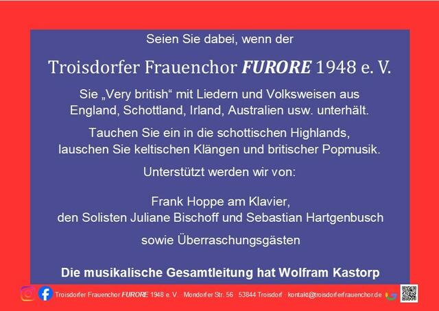 Flyer Frühjahrskonzert - Rückseite | Foto: FURORE