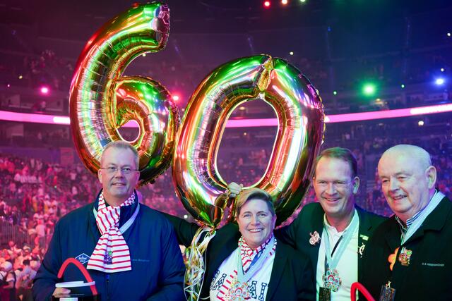 Gastpieldirektion Otto Hofner, Michael Burgmer, Nathalie Drmota,Stefan Löcher u.  Ex-Chef Ralf Bernd Assenmacher (v.l.) 