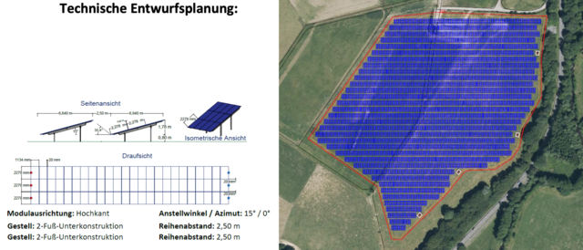 Geplanter Solarpark in Much | Foto: © Bürgerwerke eG