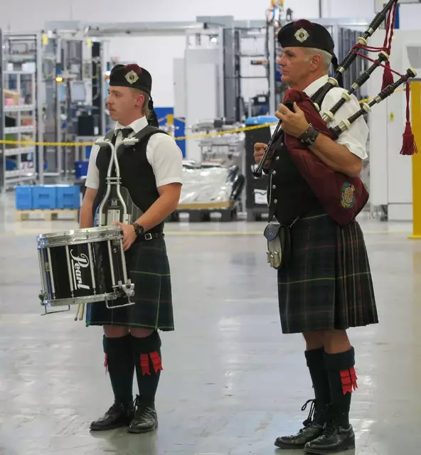 Dudelsackspieler Frank Kessel/Trommler Cedric Rexforth von Sassan CeltiX | Foto: privat