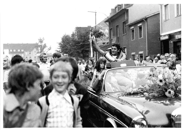 Zurück in Hürth: Der Weltmeister im Steherrennen von 1974: Johannes „Jean“ Breuer. | Foto: Stadtarchiv Hürth
