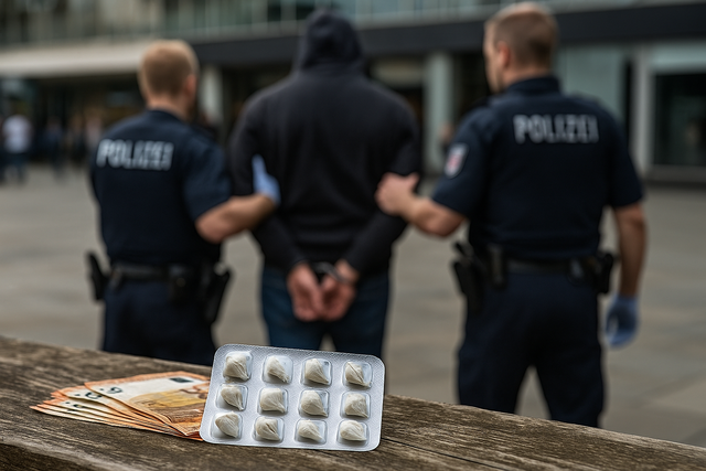 Gleich drei Drogendealer gingen den Beamten ins Netz. Symbolbild KI-generiert, kein echtes Foto. | Foto: KI-generiert mit ChatGPT/OpenAI