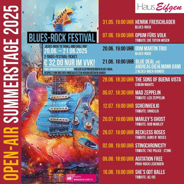 Foto: Fotos mit Dank und freundlicher Genehmigung von Haus Eifgen, Thomas Bartsch, Thomas Blum, Udo Kneuer, Horus Photo, MAD ZEPPELIN, Adrian Kunitz und Lisa Sheahan-Kunitz