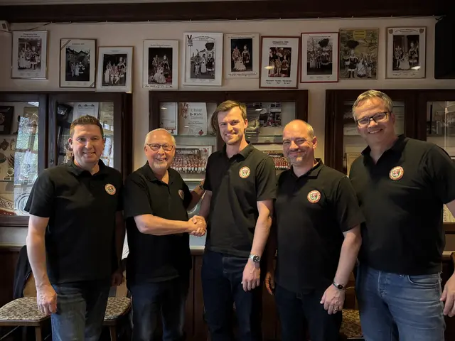 Der Vorstand der Großen Gladbacher mit (v.l.): Frank Haag, Gisbert Schweizer, Manuel Grosch, Alexander Pfister und Albert Heider. Foto: Große Gladbacher