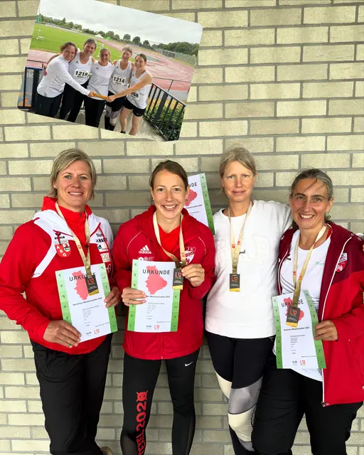 Erfolgreiche Staffel:
Steffi Sievers, Isabelle Rhine, Miriam Lamburi, Steffi Gilges (kleines Foto mit Ersatz Simone Zolper) | Foto: Marco Mock