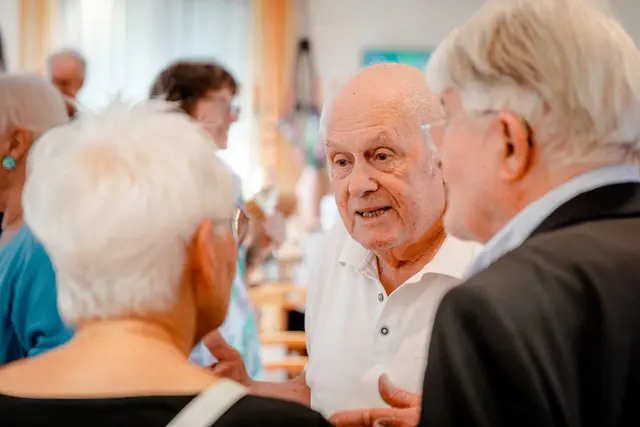 Klaus Wünnenberg im Gespräch auf der Matinée | Foto: © Niko Gehrke