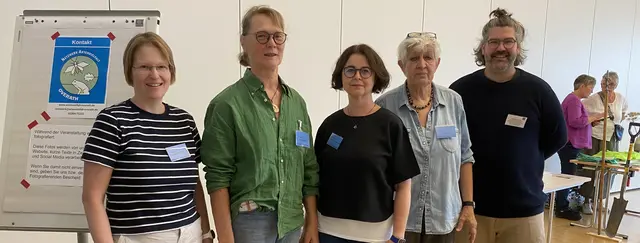 Melanie Dannhauser, Ulrike Sandmann, Claudia Braunschneider, Maria Fischer und Julian Lucas (v.l.) vom Orga-Team. Foto: Elli Riesinger 