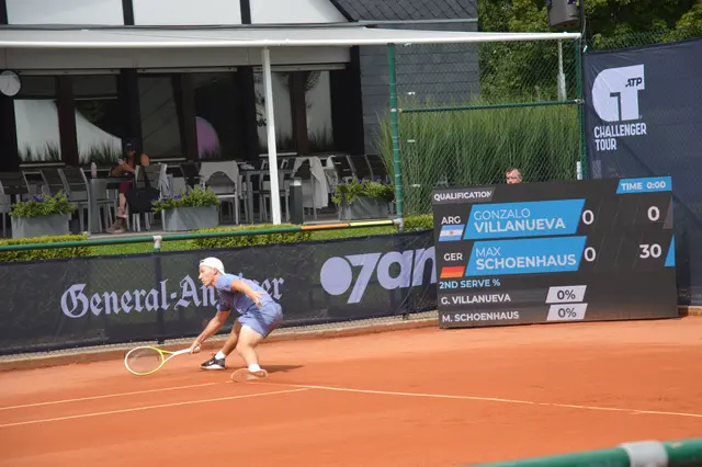 Für den 18-jährigen Max Schönhaus war in der ersten Runde der Qualifikation schon Schluss. nach verlorenem Tiebrak im ersten Satz, lief dann in Durchgang zwei nicht mehr viel zusammen gegen den Argentinier Gonzalo Villanueva. | Foto: dru