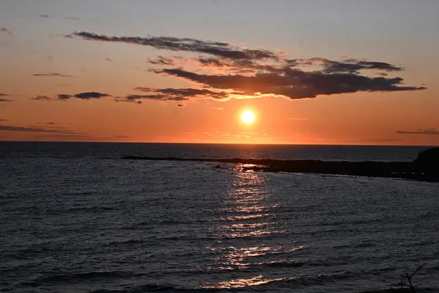 Sonnenuntergang über dem St. Lawrence Strom, Neufundland | Foto: Martina Schäfer, Bad Honnef-Orscheid