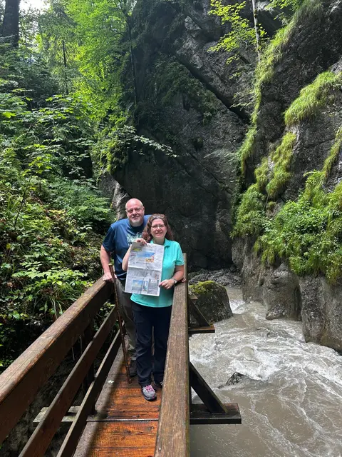 Sabine und Mario Zander aus Bergheim waren in Österreich, im Salzburger Land und zeigten der Werbepost die Seisenbergklamm im Naturpark Weißbach. | Foto: Zander