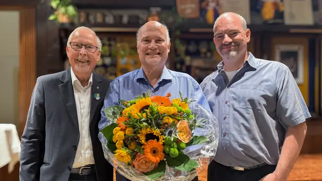v.l.n.r. Gisbert Schweizer (Geschäftsführer) | Martin Gerstlauer (ehem. 1 Vorsitzender) und Alexander Pfister (neuer 1. Vorsitzender)