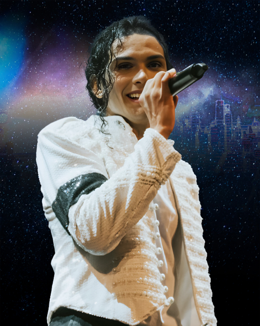 Foto: Fotos mit mit Genehmigung und Dank an Reset Production, Ensemble One Night Of MJ – The Tribute To The King Of Pop, Wendel Gama, Jennifer Batten, Josef Lamber, Bürgerhaus Bergisch Gladbach und Archiv