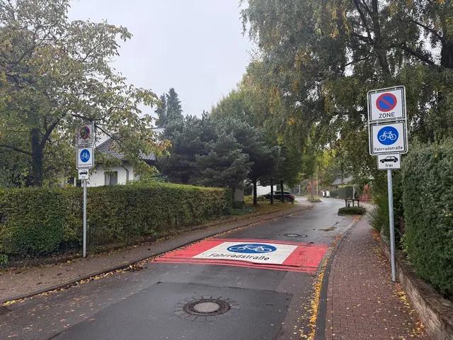 Die erste Fahrradstraße in Bergisch Gladbach. Foto: Stadt BGL