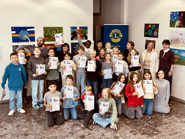 Foto: Die Klasse 5e und ihre Gewinnerbilder