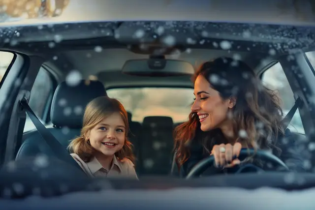 Durchblick und Sicherheit bei jedem Wetter: Eine Standheizung sorgt für freigetaute Scheiben und ein angenehm vorgewärmtes Fahrzeug. Foto: DJD/Webasto (KI generiert)