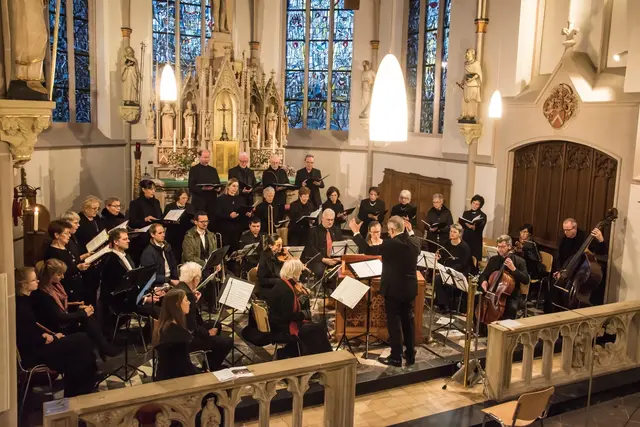 Ein außergewöhnliches Konzert des Kirchenchores St. Gereon Bergheim-Zieverich findet diesmal mit großer Holz- und Blechbläserbesetzung in der Paffendorfer Kirche statt. 
 | Foto: Archiv Kirchenchor St. Gereon Zeiverich 