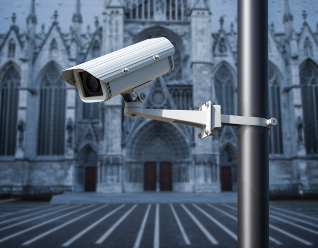 Ein Symbolbild einer Überwachungskamera.  | Foto: KI-generiert mit Adobe Firefly