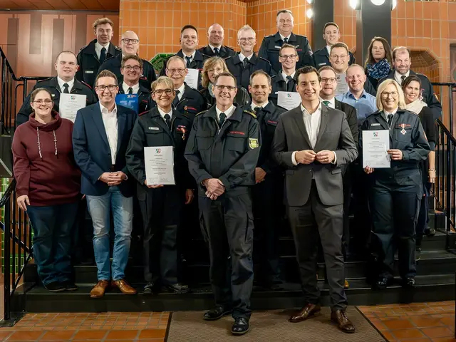 Die Jubilarenehrung der Feuerwehr Bergisch Gladbach. Foto: Feuerwehr