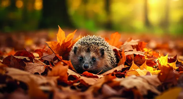 Für Igel ist ein verwilderter Bereich unter Sträuchern überlebenswichtige Winterresidenz. Daher sollte Laub unter Gehölzen nicht entfernt werden. Foto: kado/stock.adobe.com/Bund deutscher Baumschulen (BdB) e.V./akz-o