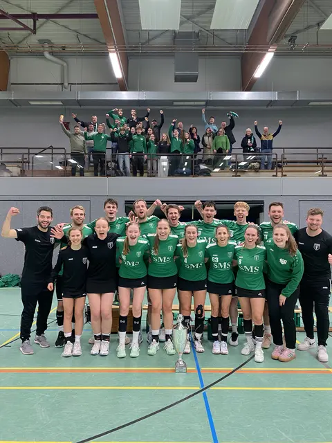 Den Korfballern der TuS S1 gelang die Titelverteidigung im A-Pokal. Foto: TuS Schildgen 1932 e.V.