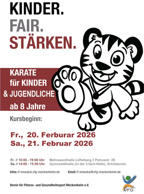 Kinderkarate: neue Kurse starten am 20./21. Februar | Foto: VFG Meckenheim
