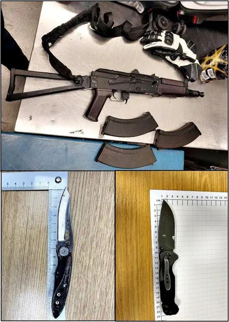 Waffenfunde am Flughafen. | Foto: Bundespolizei