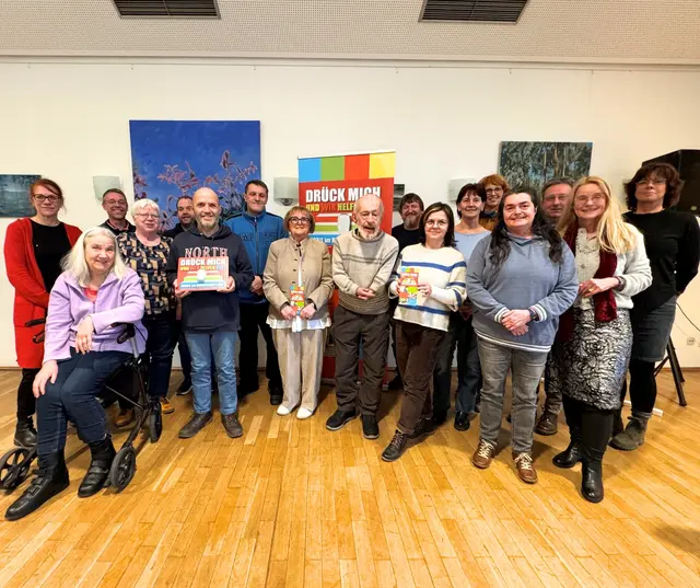 Gruppenbild des neuen Beirats für die Belange von Menschen mit Behinderungen. Anfang Februar hat sich der Beirat konstituiert und damit offiziell seine Arbeit aufgenommen. Foto: Stadt Rösrath