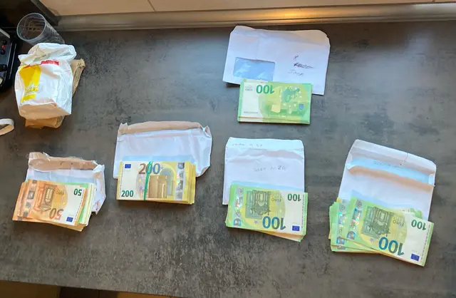 Das Bargeld wurde von der Polizei sichergestellt. | Foto: Polizei