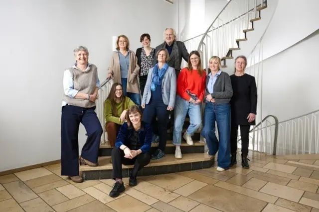 Das Projektteam (v.l.): Alexandra Geißler-Wölfle, Laura Blasius, Martina Maczewski, Johanna Krieser, Britta Levering, Prof. Dr. Isabel Zorn, Prof. Dr. Johann Behrens, Annika Eppmann,Stefanie Daniel und Petra Hoffmann. | Foto: Heike Fischer/TH Köln