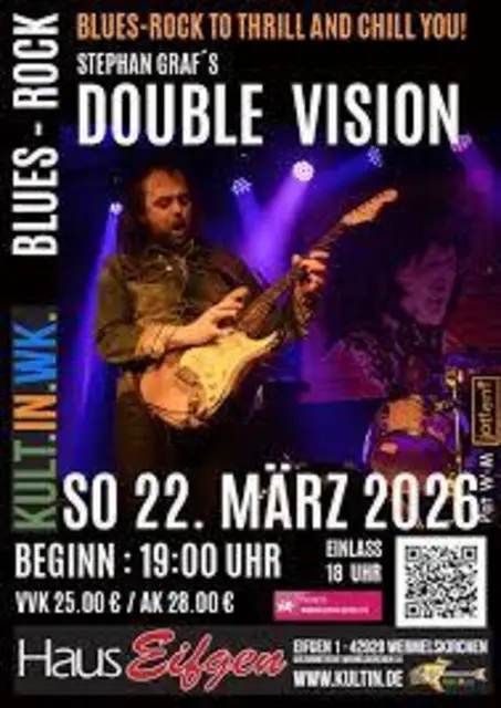 Foto: Fotos: Mit Dank und Genehmigung von The DOUBLE VISION, Stefan Graf, Robert Chudasch, Sebastian Drexler, Dennise Eisenhut, Dr. Rock Photography, Haus Eifgen, Adrian Kunitz und Archiv