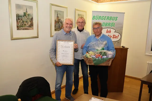 v.l.n.r. Michael Jaeger, Herbert Greb, Heribert Lennarz  | Foto: Bürgerbus Waldbröl e.V.