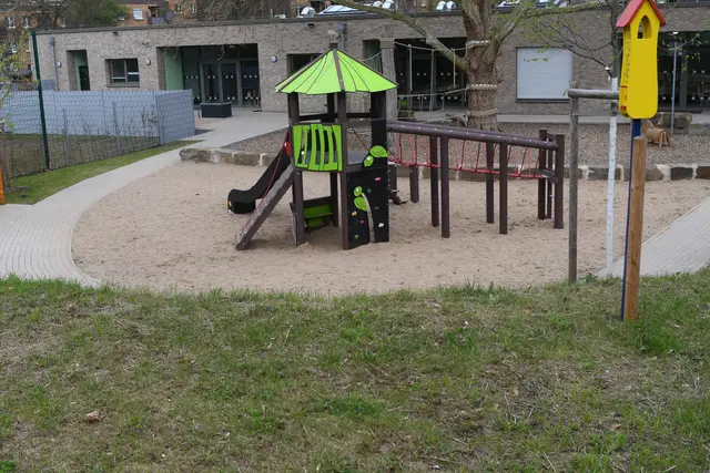 Die Burgwichtel haben in ihrer neuen Kita "Am Sonnenhang" großzügige Spielflächen. Die Kosten des Neubaus werden mit 5,1 Millionen Euro beziffert.
 | Foto: Foto Brodüffel 