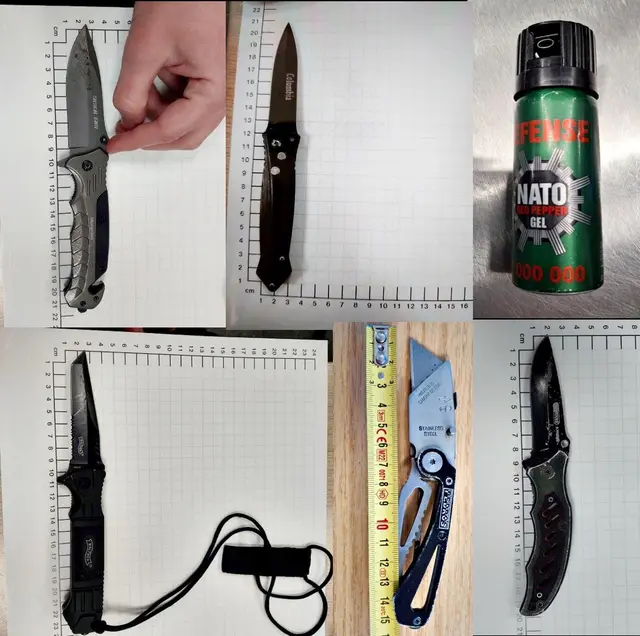 Diese Waffen stellte die Bundespolizei über die Ostertage sicher. | Foto: Bundespolizei