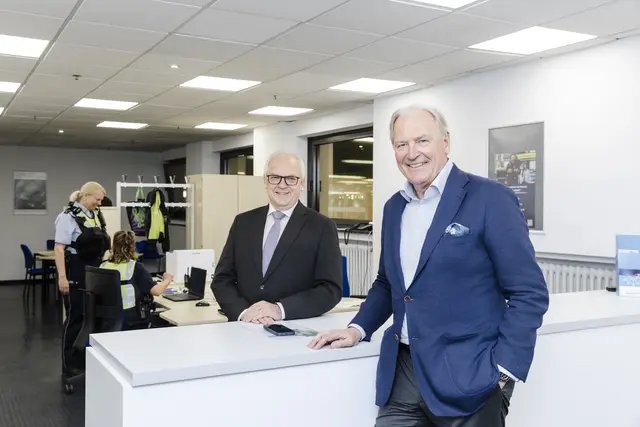 Polizeipräsident Johannes Hermanns, CEO der Koelnmesse GmbH Gerald Böse (v.l.) | Foto: Koelnmesse / Vogt