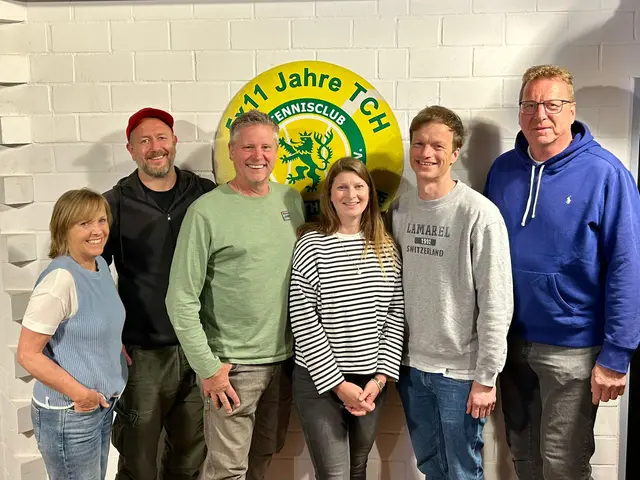Der neue Vorstand des Tennisclubs Hoffnungsthal. Foto: TCH