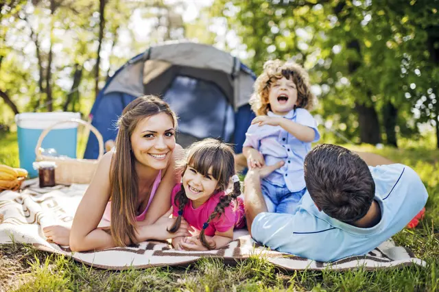 Beim sommerlichen Familienpicknick sind Mücken unerwünscht. Foto: DJD/Hermes Arzneimittel/Getty Images/skynesher
