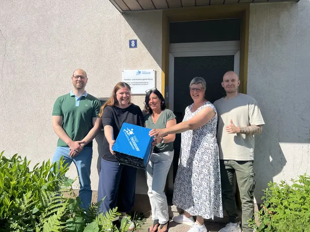 Im Einsatz für Troisdorf (von links): Dr. Bastian Mondorf (Sachgebietsleiter), Laura Orth, Eva Lehmacher, Silke Staeck, Sebastian Glees (Projektleiter Digitales Rathaus). | Foto: Stadt Troisdorf