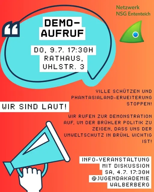 Flyer: Aufruf zur Demo am 9. Juli | Foto: Foto Netzwerk